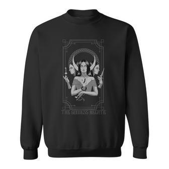 Hécate Triple Moon Diosa Tarot Tarjeta Griega Mitología Pagana Camisa de entrenamiento - Regaloses
