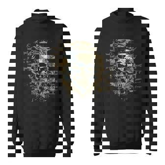 Hell Yeah Tête De Mort Pirateintage Capitaine Méchant Motard Sweater e - Cadeauxyz