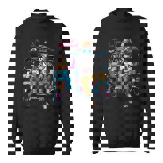 Hello Thailand Cool Cat Wear Elephant Pants On Thai Tuktuk Sweatshirt - Thegiftio