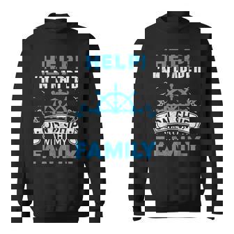 Help I'm Trapped On A Ship With My Family Matching Sweatshirt - Thegiftio