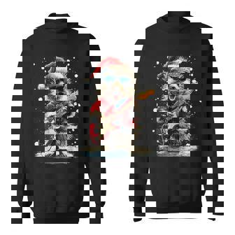 Hérisson De Noël Jouant Guitare Animal Musicien Rock Musique Sweater e - Cadeauxyz