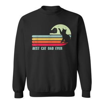 Herren Best Cat Dad Ever Katzenpapa Katzenaterintage Outfit Sweatshirt - Geschenkecke