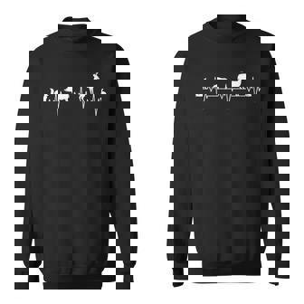 Herzschlag Jagd Jäger Fuchs Wildschwein Hirsch Bock Hase Sweatshirt - Geschenkecke