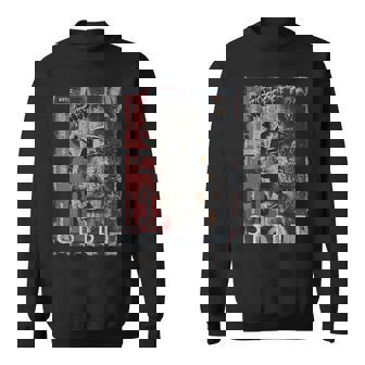 Hip Hop Retro Vintage Edgy Y2k Back Print Streetwear Buddha Sweatshirt | Mazezy