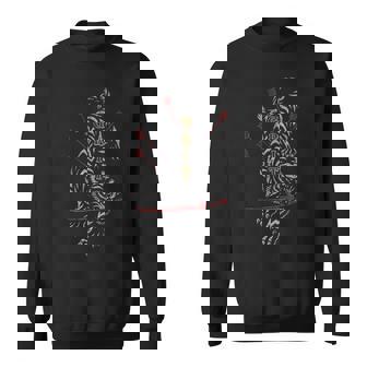 Hip Hop Y2k Vintage Retro Edgy Back Print Streetwear Tiger Sweatshirt | Seseable UK