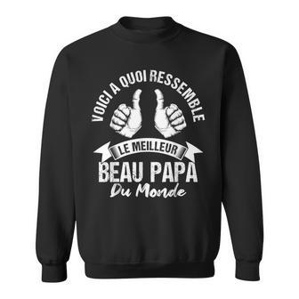 Homme Cadeau Beau Pere Le Meilleur Beau-Père Du Monde Beau Papa Sweater e - Cadeauxyz