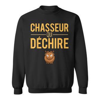 Homme Humour Chasseur Qui Déchire Blague Amateur Chasse Sweater e - Cadeauxyz