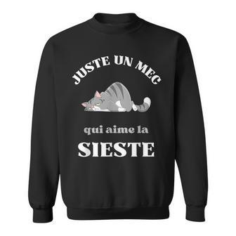 Homme Juste Un Mec Qui Aime Laieste Humour Matin Homme Sweater e - Cadeauxyz
