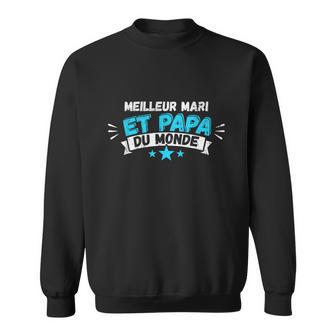 Homme Meilleur Mari Du Monde Et Papa Pour Le Meilleur Père Sweater e - Cadeauxyz