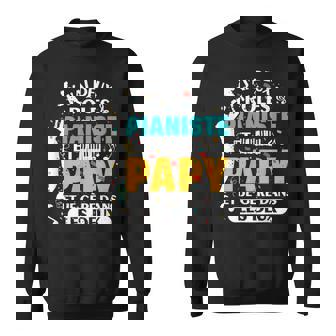 Hommeuper Papy Pratiquant Joueur Piano Grand Père Pianiste Cool Sweater e - Cadeauxyz