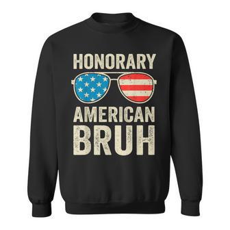 Honorary American Bruh Wedding American By Marriage Sweatshirt - Thegiftio UK