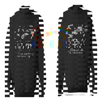 Hooray It's Music Day Music Lover Appreciation Music Teacher Sweatshirt Unisex | Mazezy