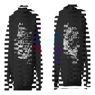 Hope Faith Love Hummingbird Picture Bird Print Sweatshirt Unisex | Mazezy