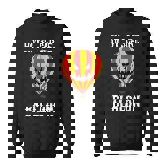 Hot Air Balloon Scary Ballooning Halloween Graphic Sweatshirt Unisex | Mazezy