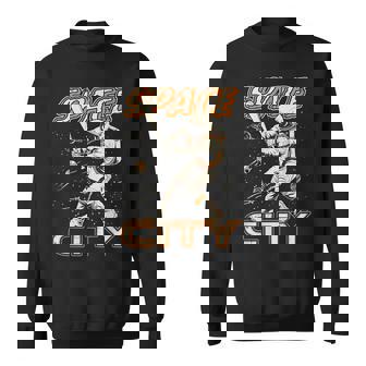 Graphic Houston Last Name Pride Vintage Costume Space City Sweatshirt | Mazezy