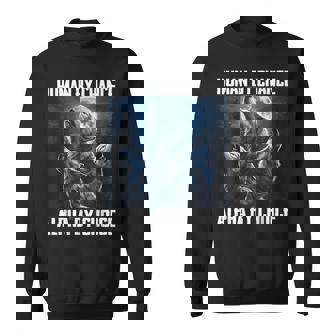 Human By Chance Alpha By Choice Wolf Moon Forest Pack Sweatshirt - Thegiftio