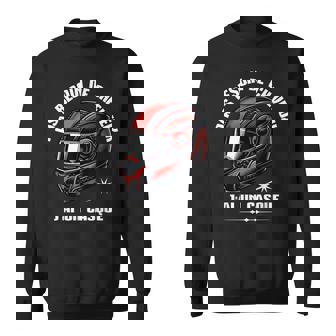 Humour Chauve Motard Pas Besoin De Cheveux J'ai Un Casque Sweater e - Cadeauxyz