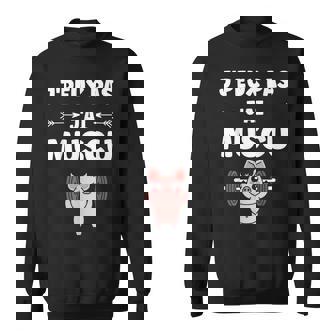 Humour Musculation Animaux Cochon J’Peux Pas J’Ai Muscu Sweater e - Cadeauxyz