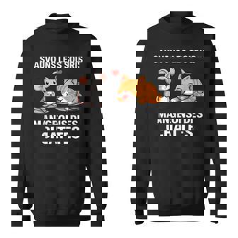 Humourauvons Lesouris Mangeons Des Chattes Jeu De Mots Sweater e - Cadeauxyz