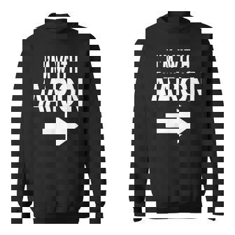 I'm With Aaron 名前 Aaron スウェットシャツ - Kawaiitshirt