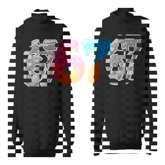 Ice Cream Drip Six Seven 6 7 Meme 67 Sweatshirt | Mazezy