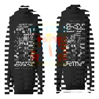 Ice Enjoy An Ice Cold Glass Of Deportation Trump Ice Sweatshirt | Seseable UK