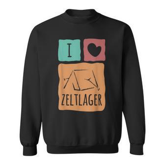 Ich Liebe Zeltlager Campen Und Zelten In Der Freien Natur Sweatshirt - Geschenkecke
