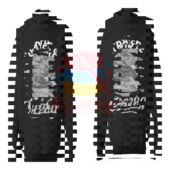 I'd Rather Be Crocheting Crochet Sweatshirt | Seseable FR