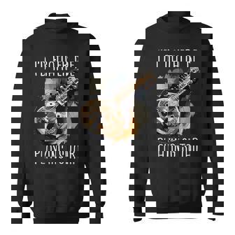 I'd Rather Be Playing Sitar Instrument Sitarist Tank Top Sweatshirt Unisex | Mazezy