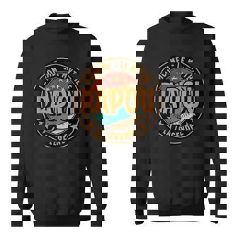 Idée Originale Papou Noël Humour Homme Papa Futur Papa 2026 Sweater e - Cadeauxyz