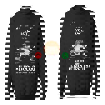 Igel Ruft An Lustiges Igel Kinder Sweatshirt - Seseable