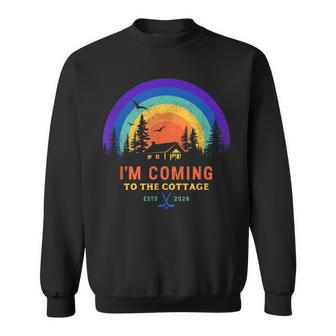 I'm Coming To The Cottage Lgbtq Colors Vintage Sweatshirt - Thegiftio UK