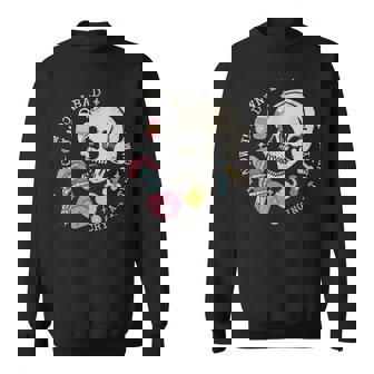 Now I'm Down Bad Crying At The Gym Skeleton Workout Gymer Sweatshirt - Thegiftio