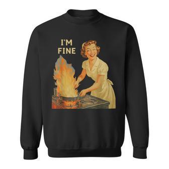 I'm Fine Housewife Sweatshirt - Thegiftio UK