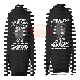 I’M Just Here For The Snacks Football Game Day Sweatshirt | Seseable UK