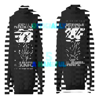 I'm Officially A Handful 5Th Birthday Party Boy Sweatshirt | Seseable FR