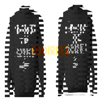 I'm With The Squirrel Costume Halloween Matching Couple Sweatshirt | Seseable FR