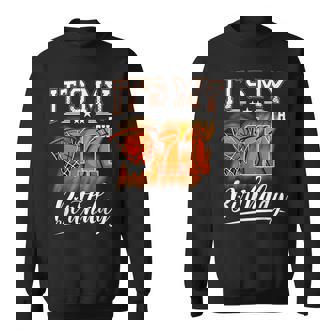 It's My 11Th Birthday Basketball Theme 11 Years Old Birthday Sweatshirt - Monsterry