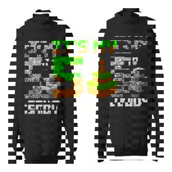 It's My 5Th Birthday Game Pixel 5 Year Old Birthday Boy Sweatshirt | Seseable UK