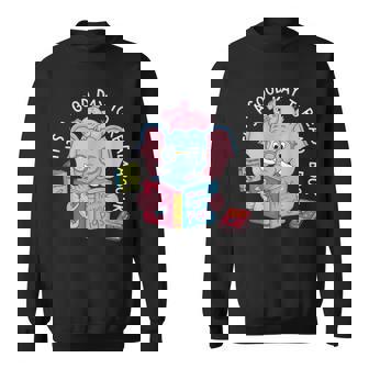 Its A Good Day To Read A Book Cute Elephant And Pig Edition Sweatshirt - Monsterry