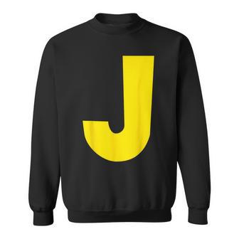 J Letter Chipmunk Group Matching Halloween Letter J Sweatshirt - Thegiftio UK