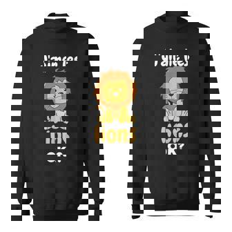 J’Aime Les Lions Ok Lion Mignon Sweater e - Cadeauxyz