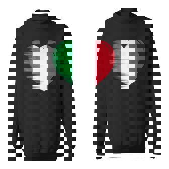J'aime L'italie Mon Pays D'origine Coeur Italie Sweater e - Cadeauxyz