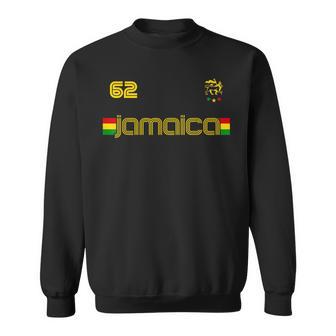 Jamaica 1962 Jersey Judah Lion Rasta Jamaican Flag Sweatshirt | Mazezy