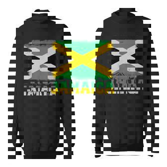 Jamaican Flag Vintage Jamaica Souvenir Love Travel Vacation Sweatshirt | Mazezy