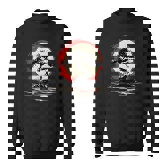 Japanese Bonsai Tree And Sunset Sweatshirt - Thegiftio