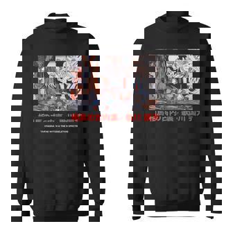 Japanese Skeleton Skull Art Punk Tokyo Graphic Tee Goth 90s Sweatshirt Unisex | Mazezy