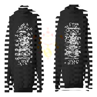 Japon Kawaii Neko Chat Fortune Japonais Rétroouvenir Sweater e - Cadeauxyz