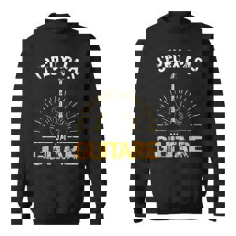 Je Peux Pas J'ai Guitare Humour Guitariste Musicien Sweater e - Cadeauxyz