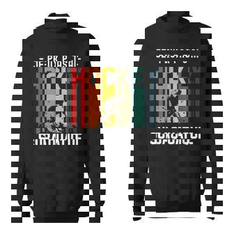 Je Peux Pas J'ai Hockeyubaquatique Humour Hockey Coach Sweater e - Cadeauxyz